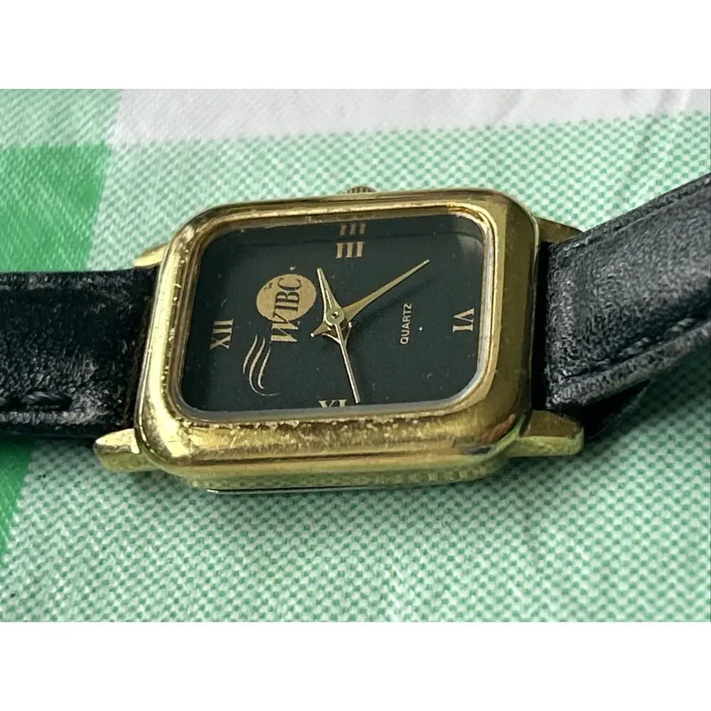 WIBC Gold Tone Black Dial Women’s Quartz Watch